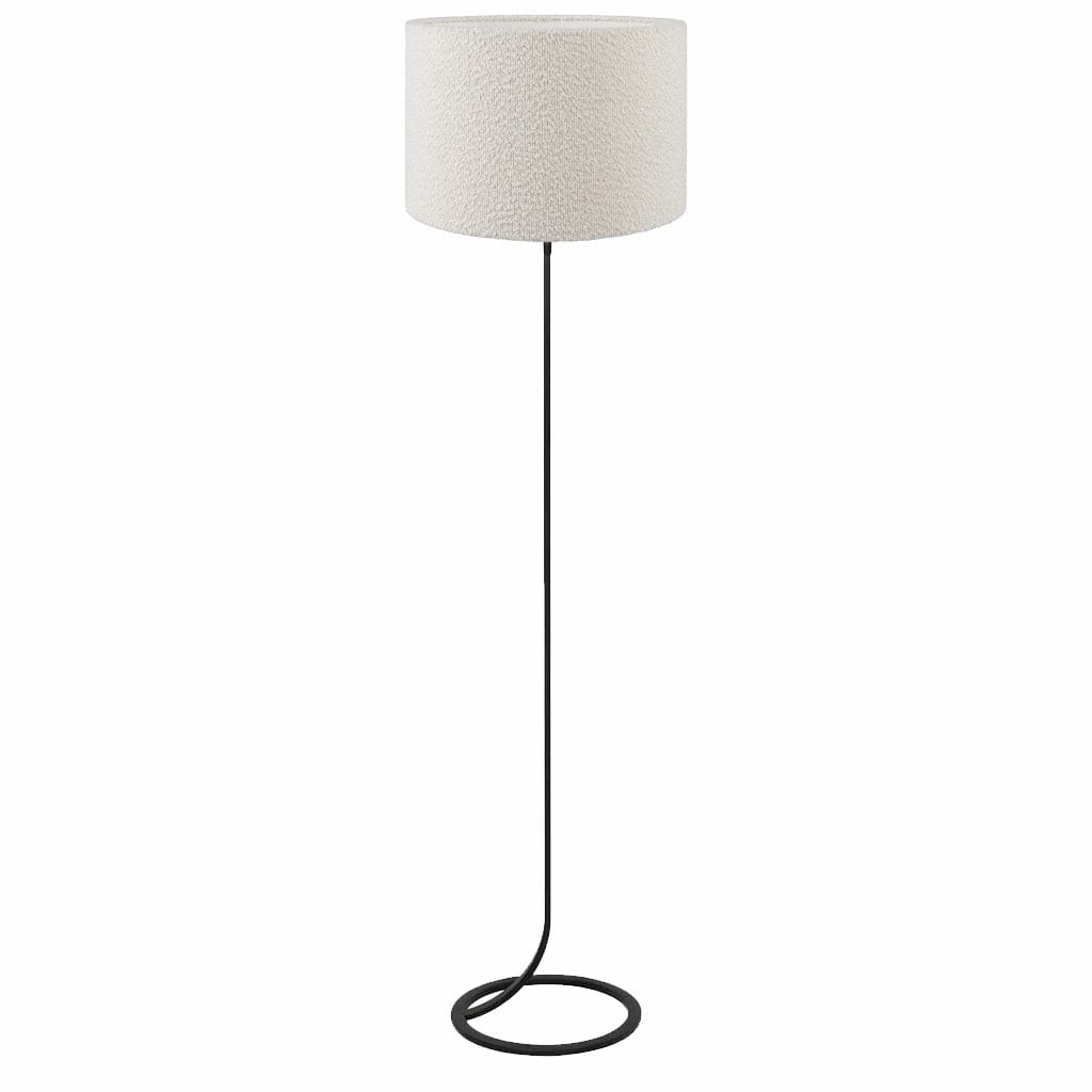 Mavey Matt Black Floor Lamp