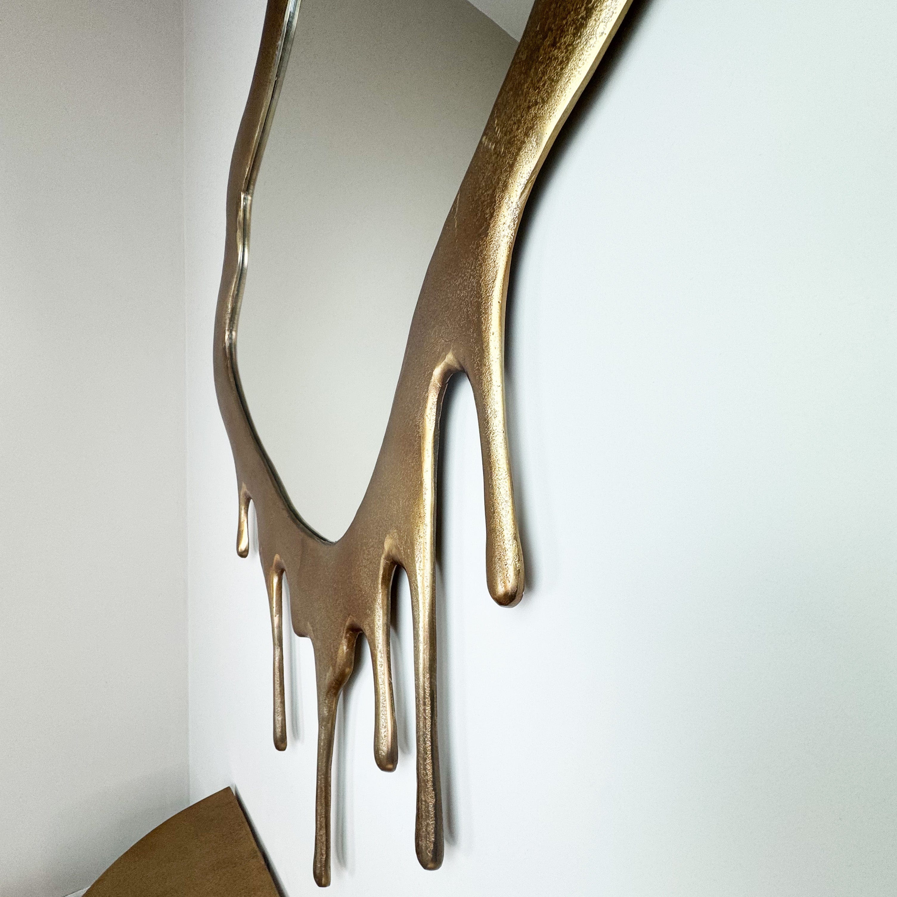 Gold Drip Large Mirror