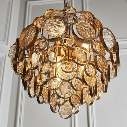 Midas Antique Gold Chandelier