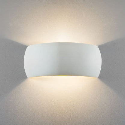 Curved Milo Ceramic Wall Light