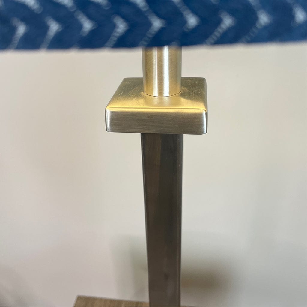 Aura Brushed Steel Table Lamp Base Only