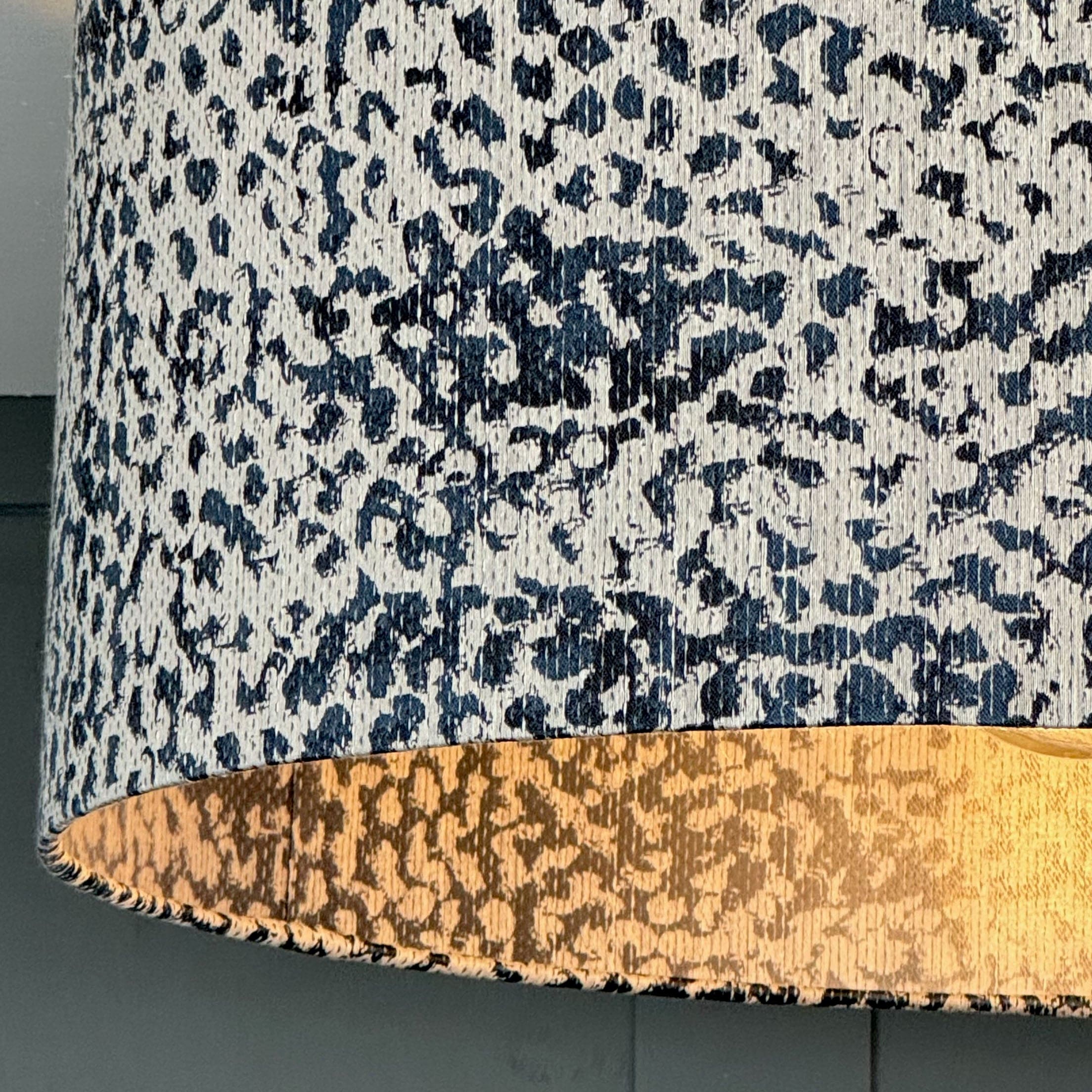 Madagascar Midnight Pendant Shade with Frosted Lining