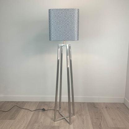 Madison Brushed Steel Floor Lamp with Choice of Shade