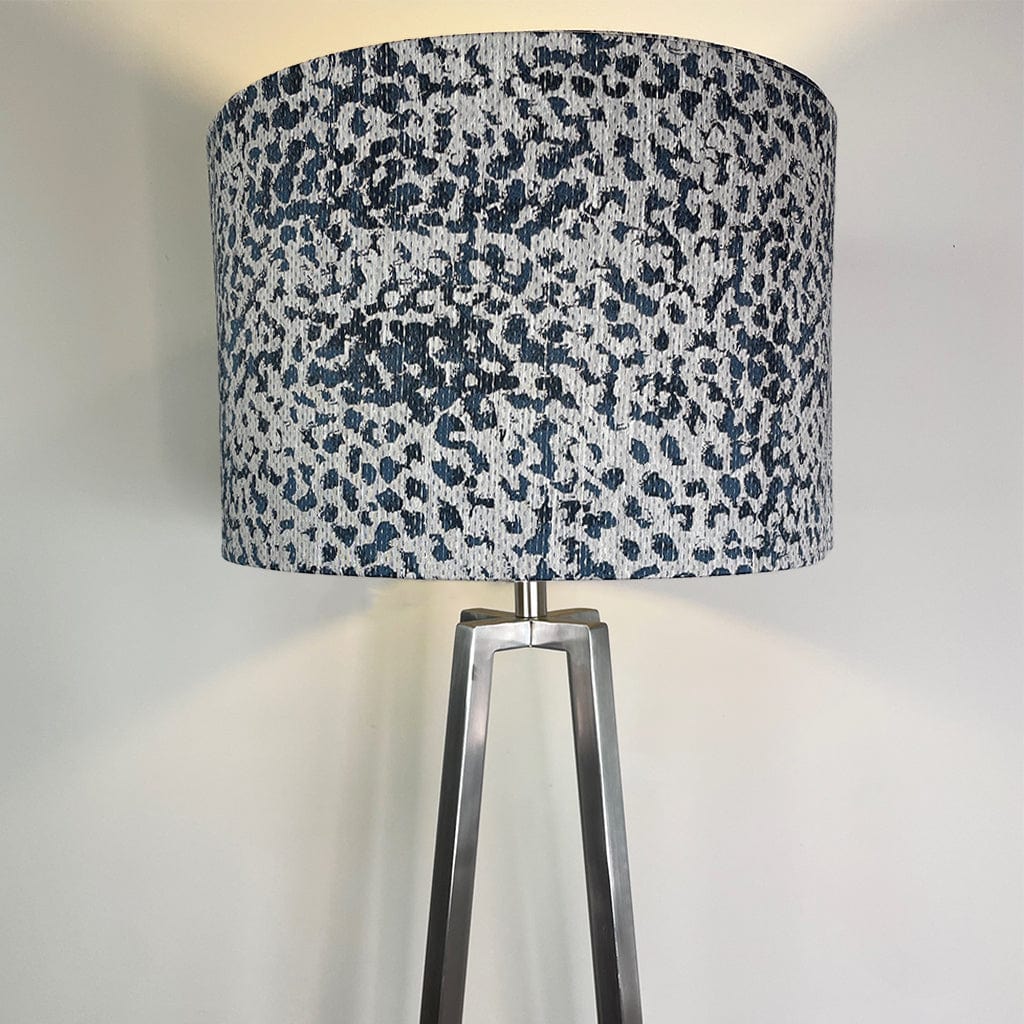 Madison Brushed Steel Table Lamp with Madagascar Midnight Shade