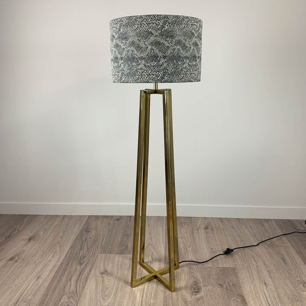 Madison Gold Floor Lamp with Viper Bronze Shade