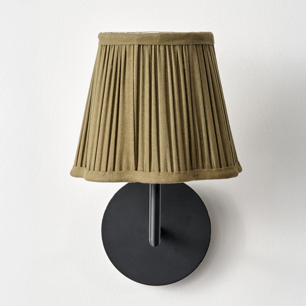 Malia 18cm Mushroom Pleat Scalloped Tapered Lamp Shade