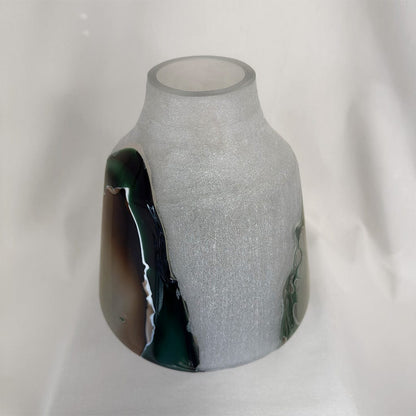 Marbled Opal Glass Vase