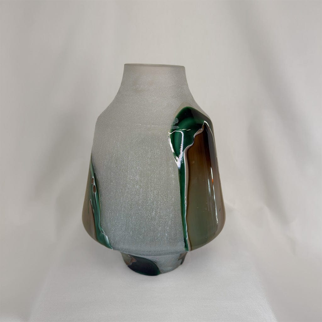 Marbled Opal Glass Vase
