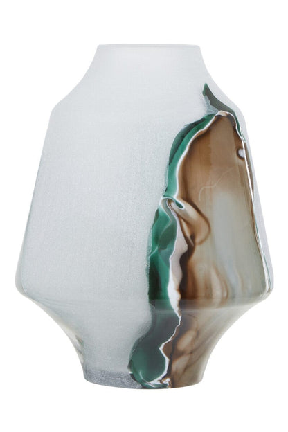 Vase with a unique design on a white background
