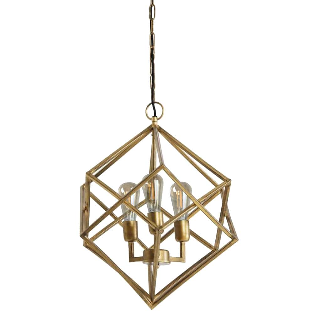 Drizella 3 Light Gold Pendant