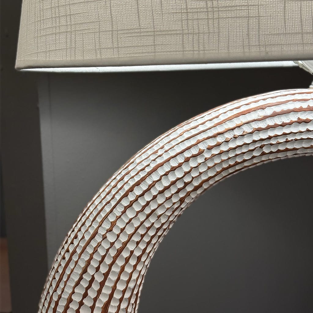 Matisse Cream Looped Table Lamp With Shade