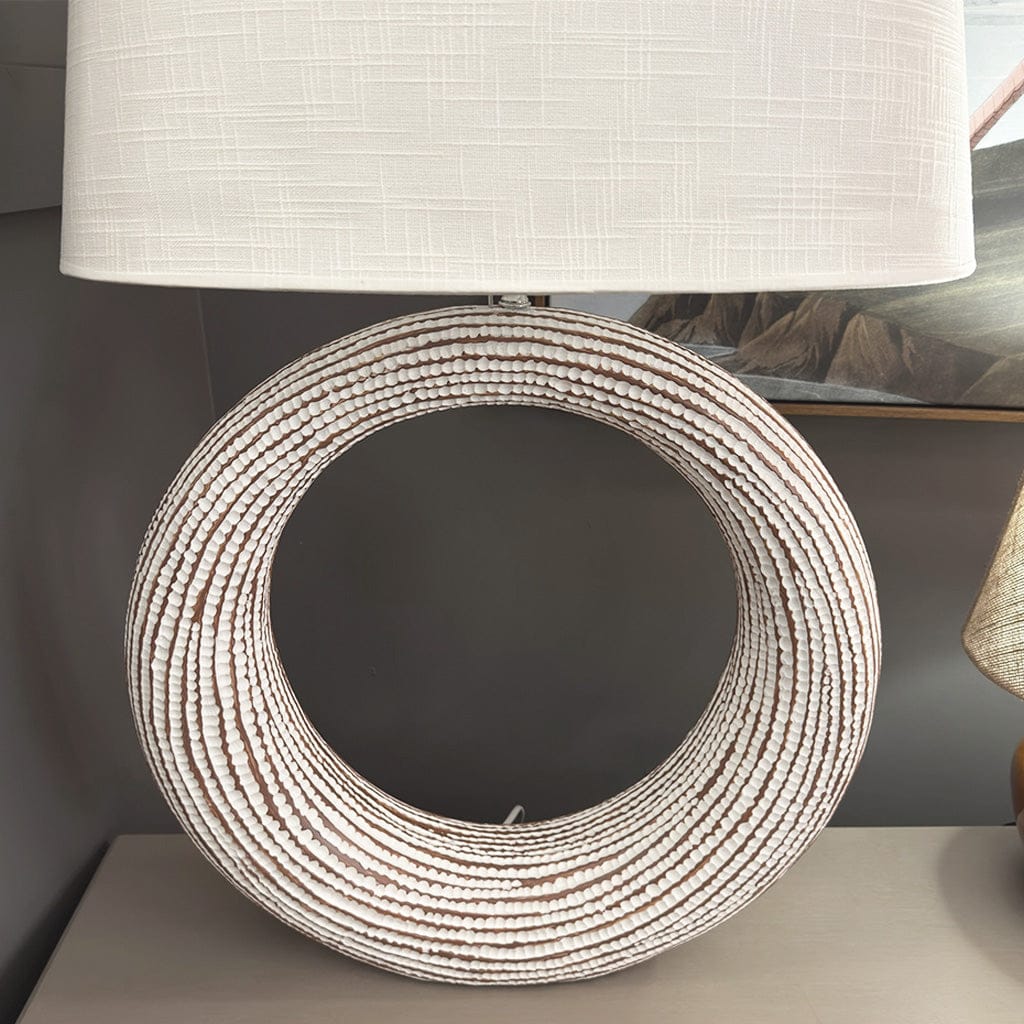 Matisse Cream Looped Table Lamp With Shade