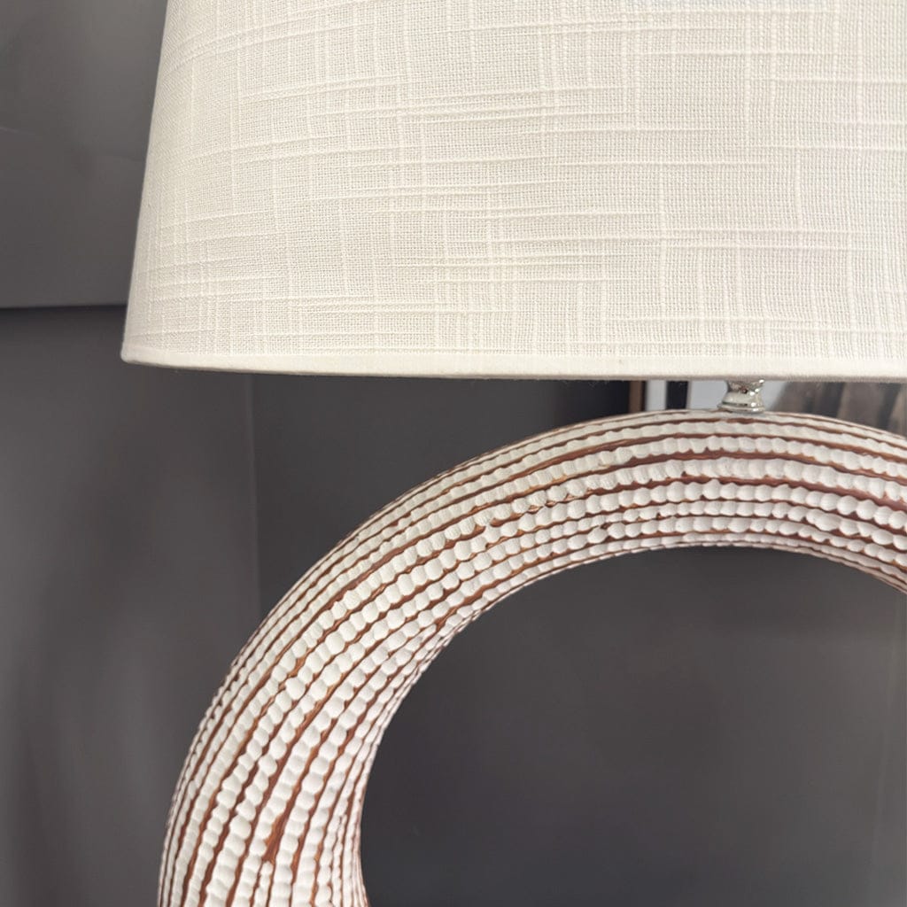 Matisse Cream Looped Table Lamp With Shade