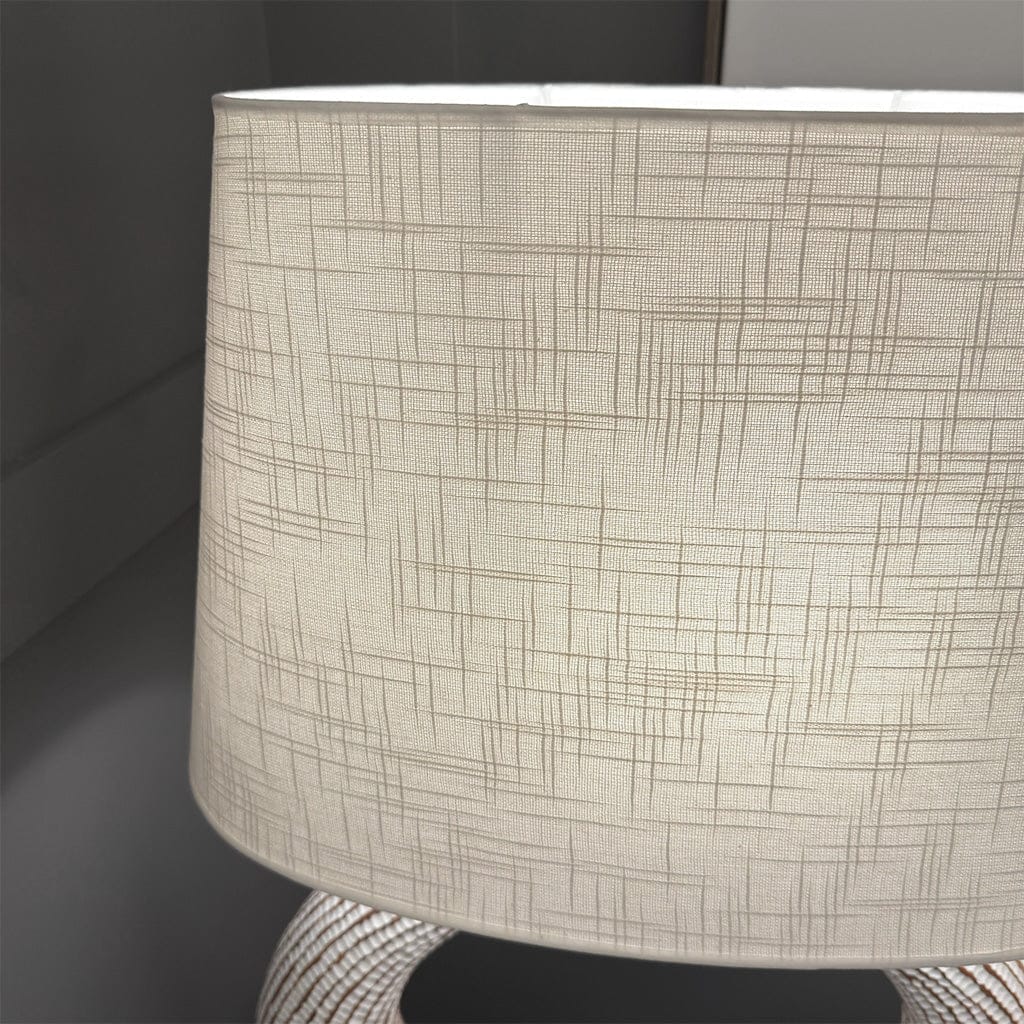 Matisse Cream Looped Table Lamp With Shade