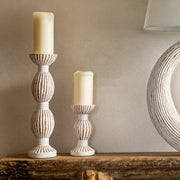 Matisse Cream Pillar Candle Holder