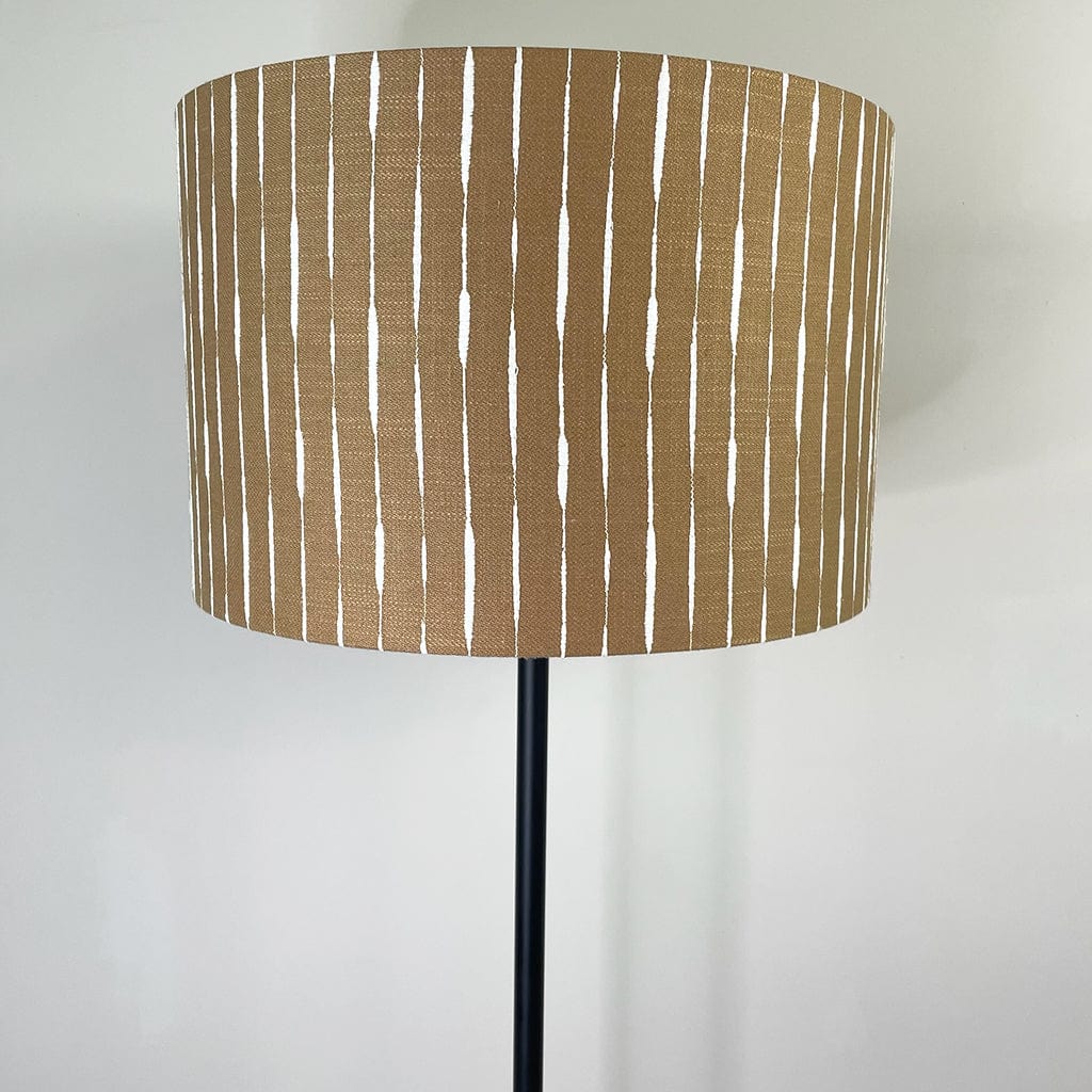 Matt Black Belford Floor Lamp with Luis Desert Shade