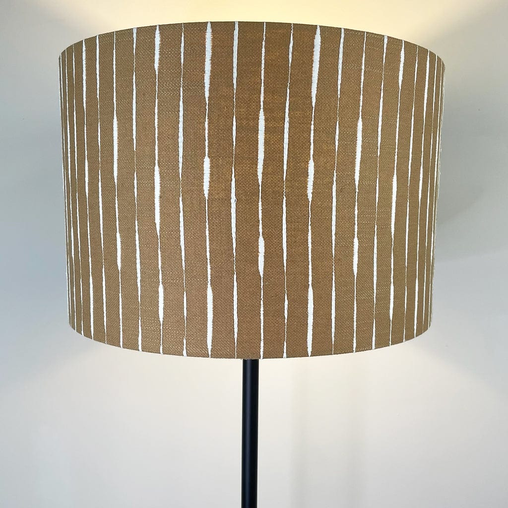 Matt Black Belford Floor Lamp with Luis Desert Shade