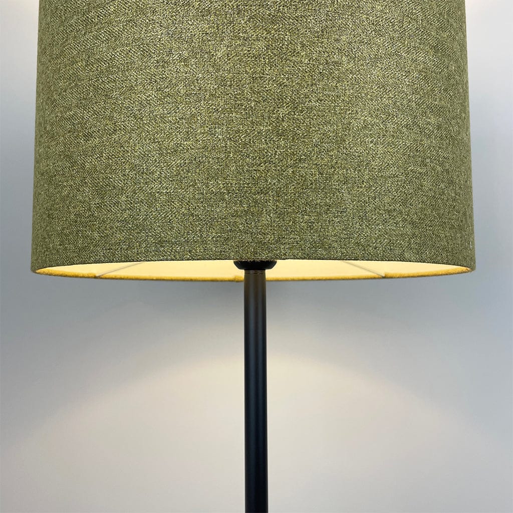 Matt Black Belford Floor Lamp with Choice of Wexley Shade