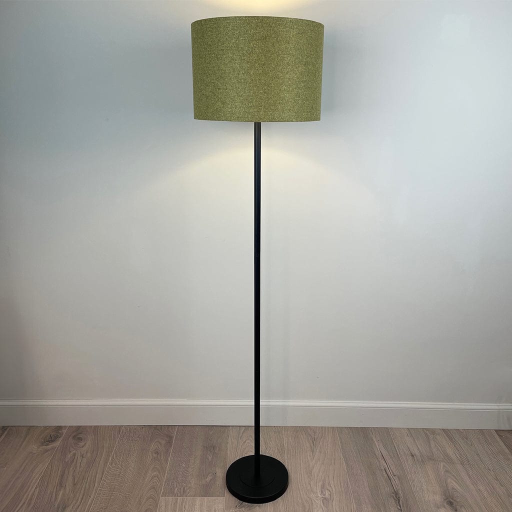 Matt Black Belford Floor Lamp with Choice of Wexley Shade