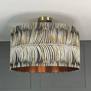 Melody Bronze Drum Shade with Copper Lining