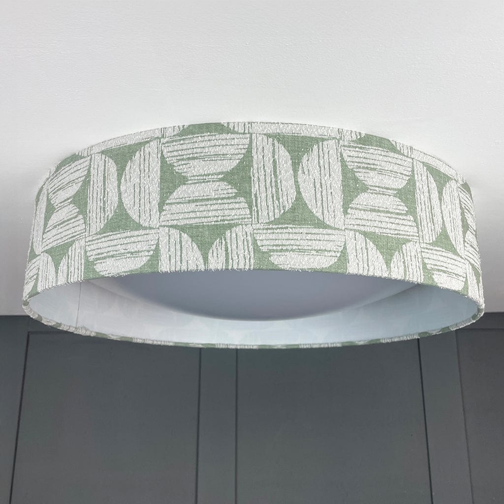 Midi 3 Light Flush Ceiling Light with Axel Bespoke Shade