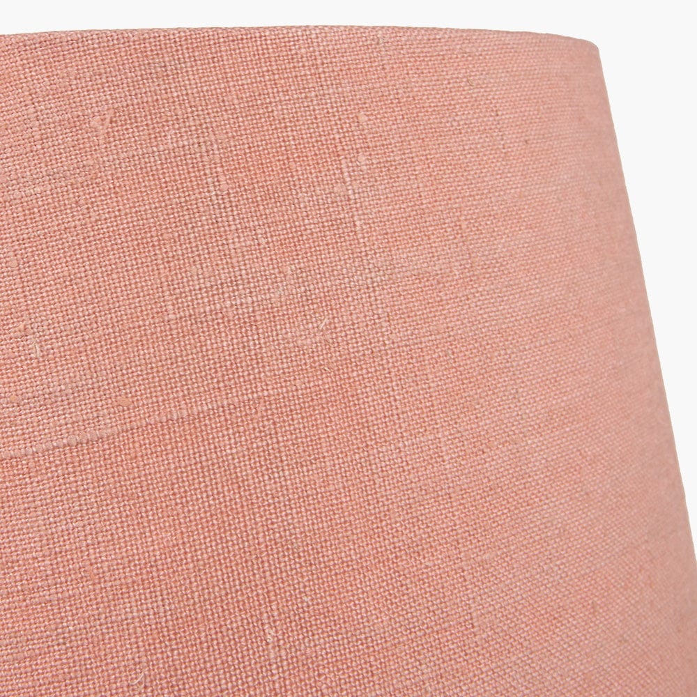 Milos Apricot Linen Tapered Shade