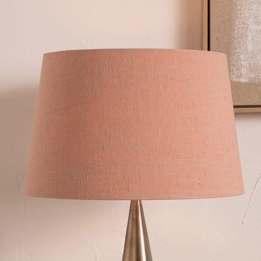 Milos Apricot Linen Tapered Shade