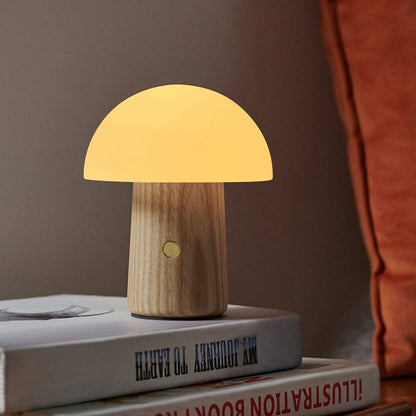 Mini Alice Mushroom Lamp White Ash