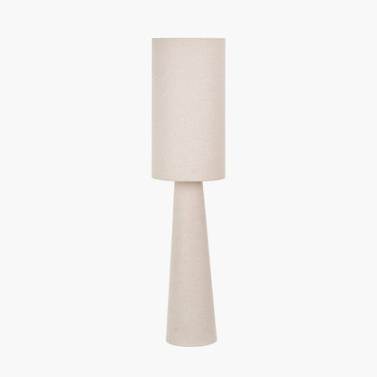 Meriam Textured White Handloom Tall Table Lamp