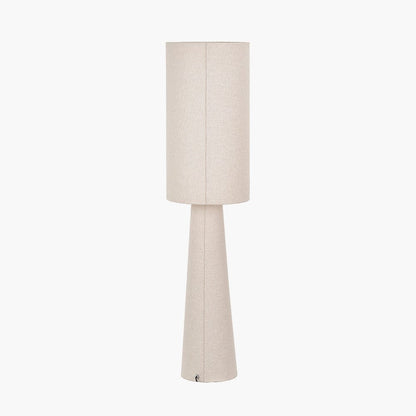 Meriam Textured White Handloom Tall Table Lamp