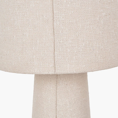 Meriam Textured White Handloom Tall Table Lamp