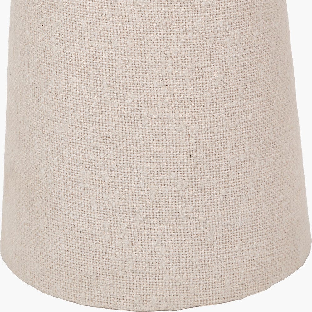 Meriam Textured White Handloom Tall Table Lamp