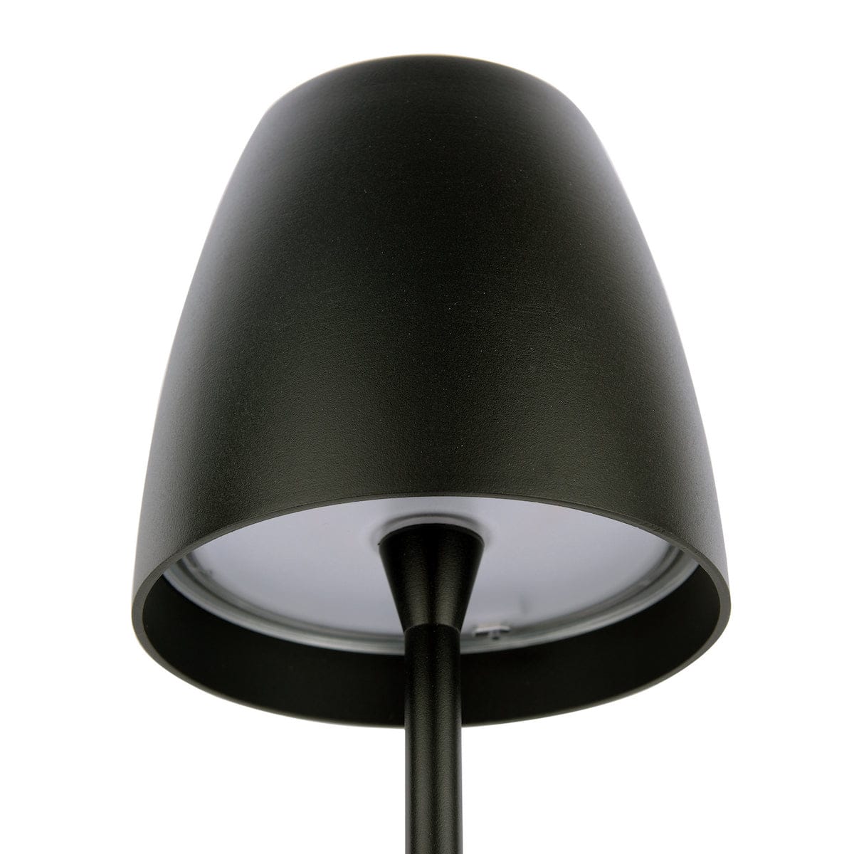 Black lampshade on a white background