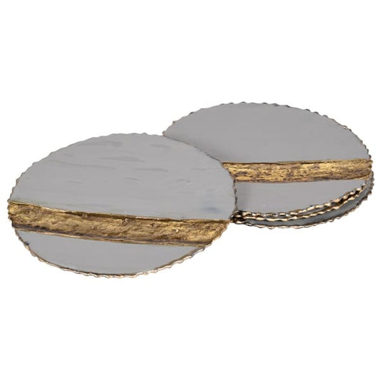 Set Of 4 Enamel Coasters