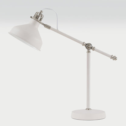 Norway White Adjustable Table Lamp