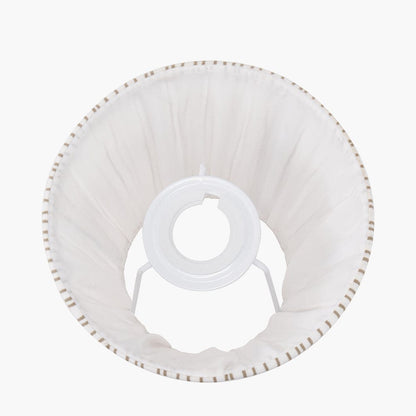 Thiago 16cm Stripe Mushroom Pleat Tapered Lamp Shade