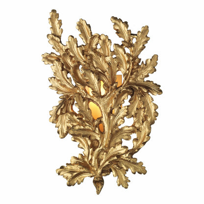 David Hunt Oak Gold Wall Light