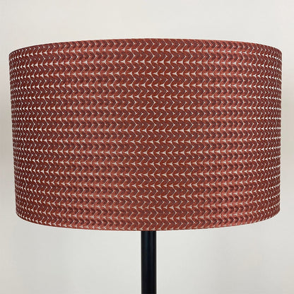 Matt Black Belford Floor Lamp with Choice of Patterned Shade