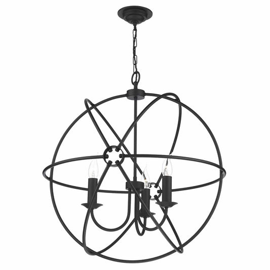 David Hunt Orb 3 Light Pendant Black