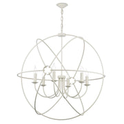 David Hunt Orb 6 Light Pendant Cream