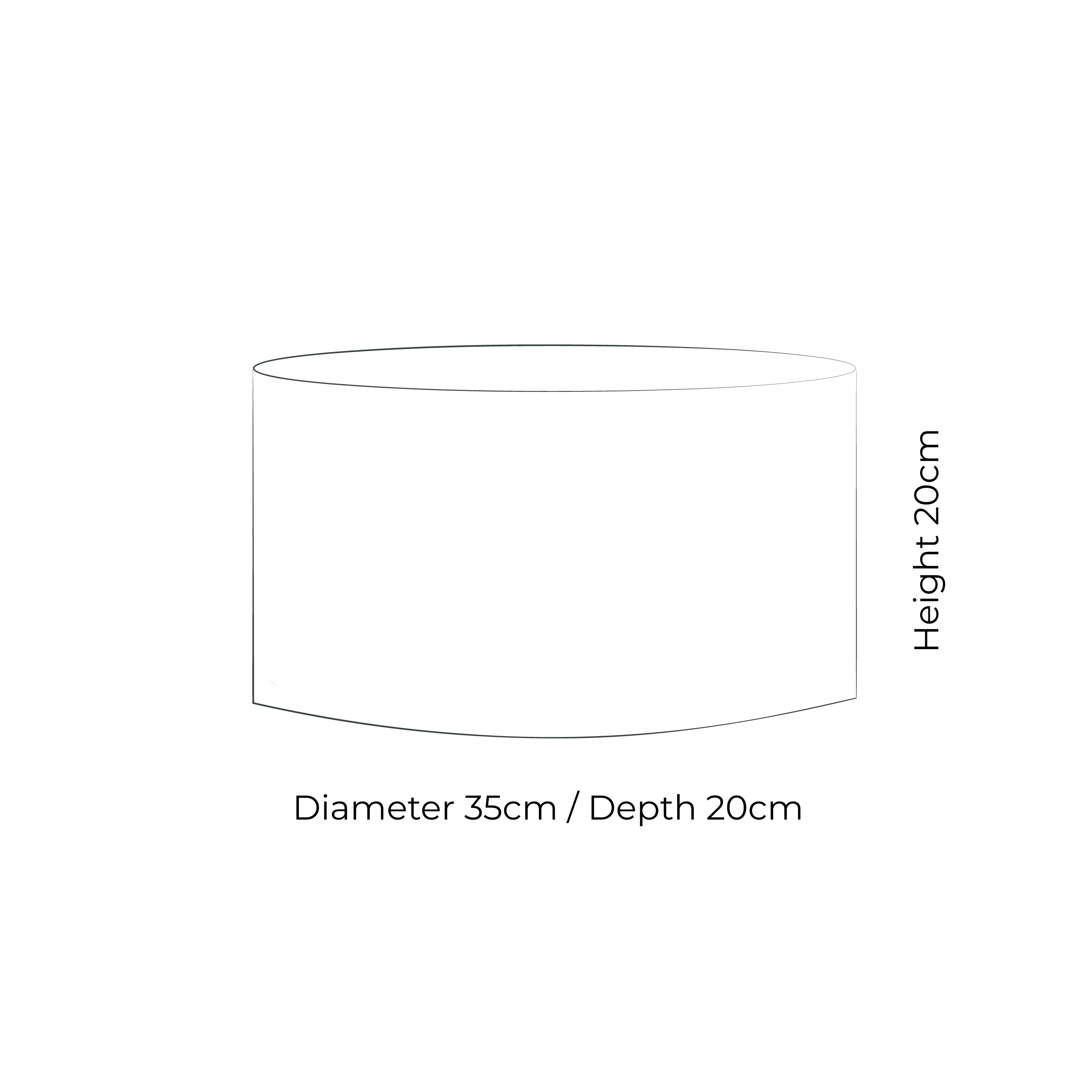 Oval 1 Lampshade