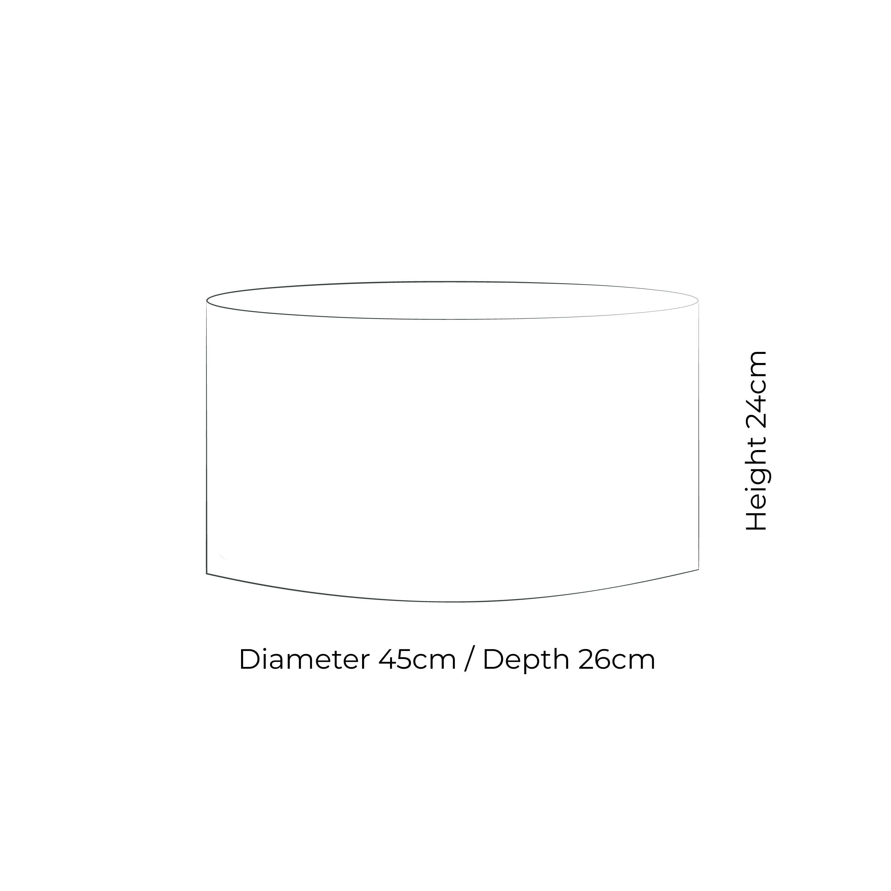 Oval 3 Lampshade