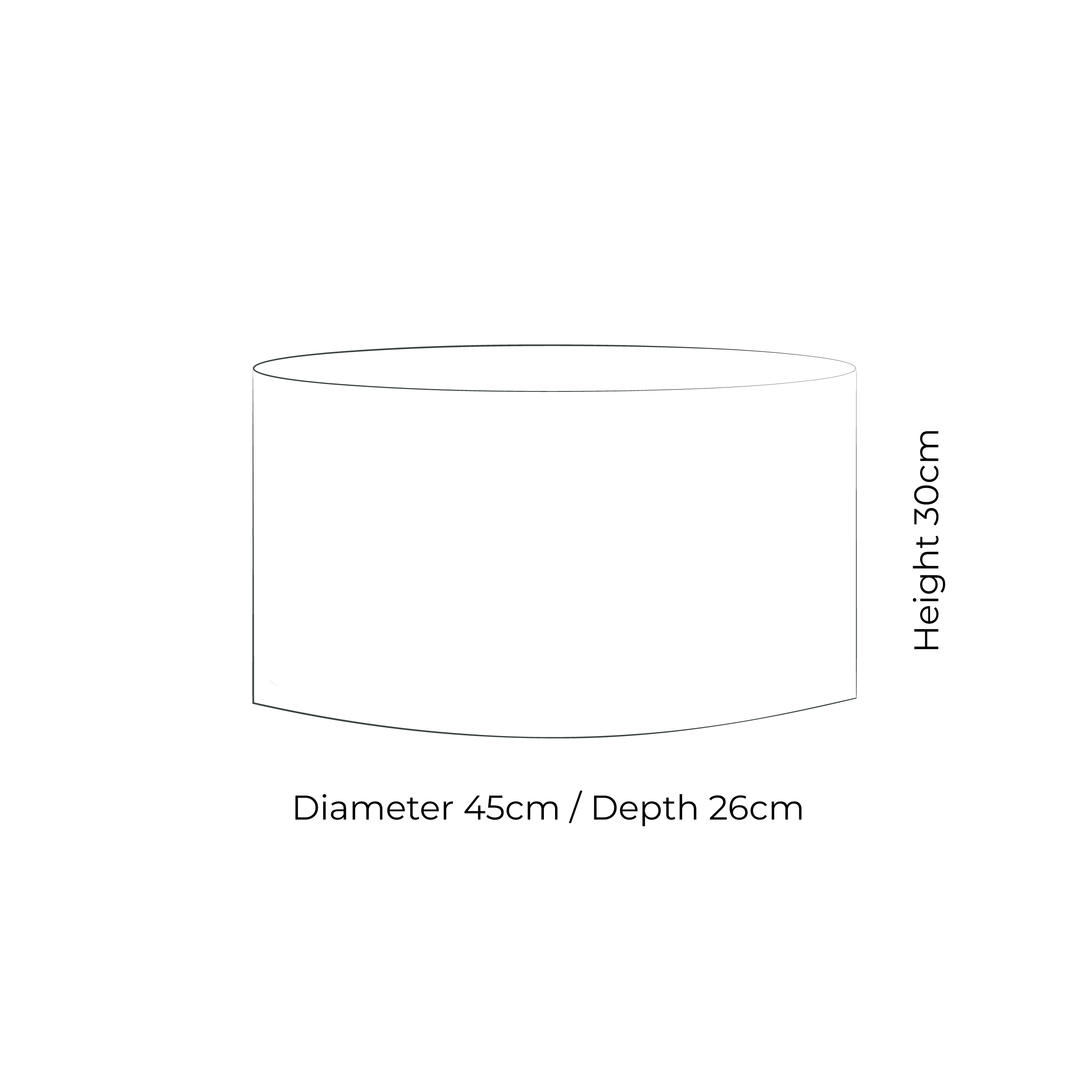 Oval 4 Lampshade