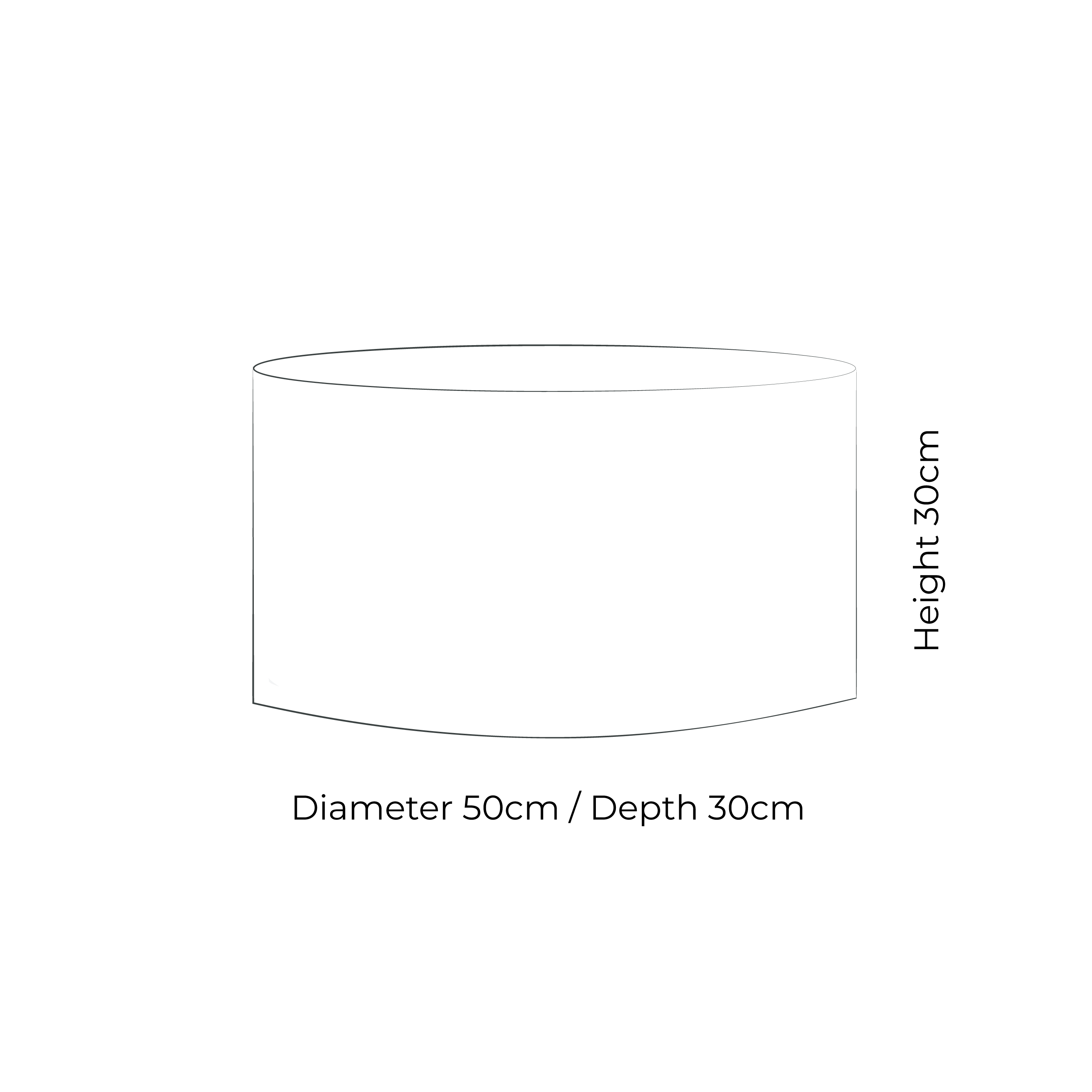 Oval 5 Lampshade