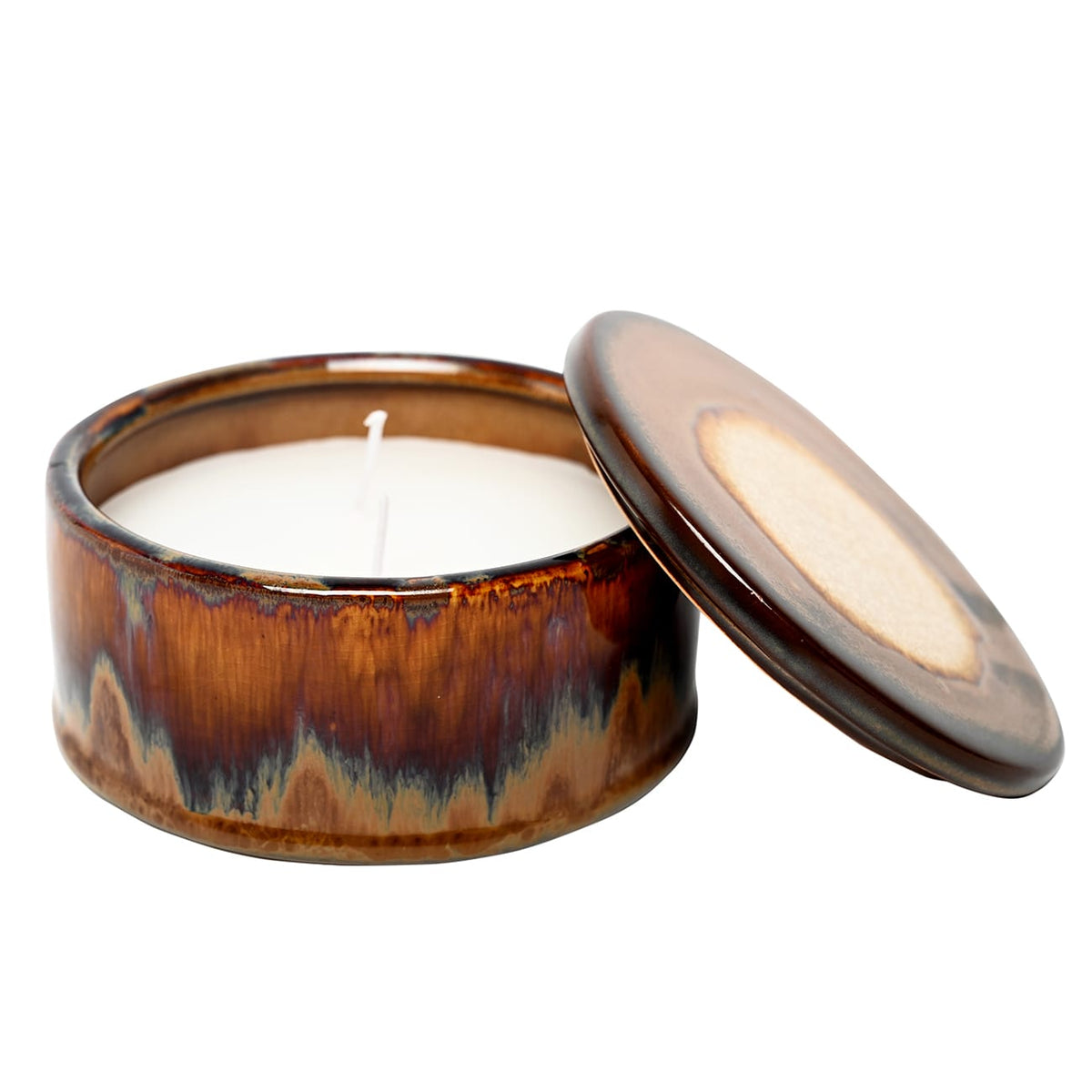 Ochre Reactive Glaze Candle