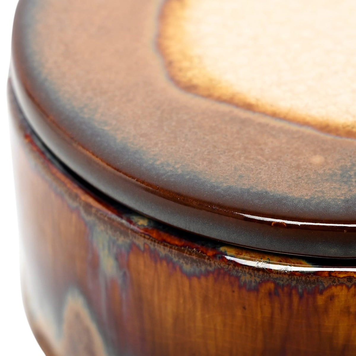 Ochre Reactive Glaze Candle