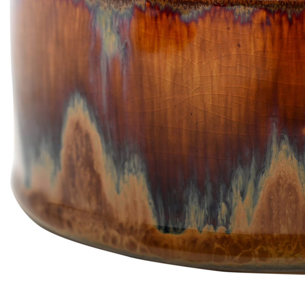 Ochre Reactive Glaze Candle
