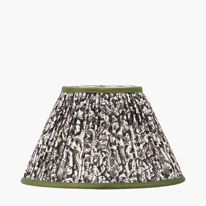 Ornella Green Floral Mushroom Pleat Empire Lampshade