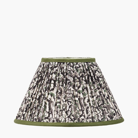 Ornella Green Floral Mushroom Pleat Empire Lampshade