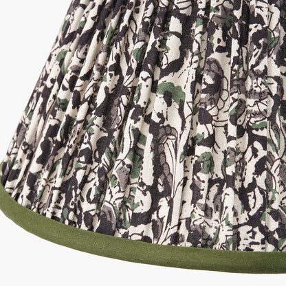 Ornella Green Floral Mushroom Pleat Empire Lampshade